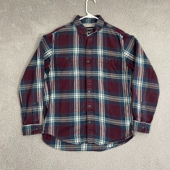 Bonobos‎ Slim Fit Shirt Men L Plaid Stretch Button Front Flannel - Picture 1 of 10